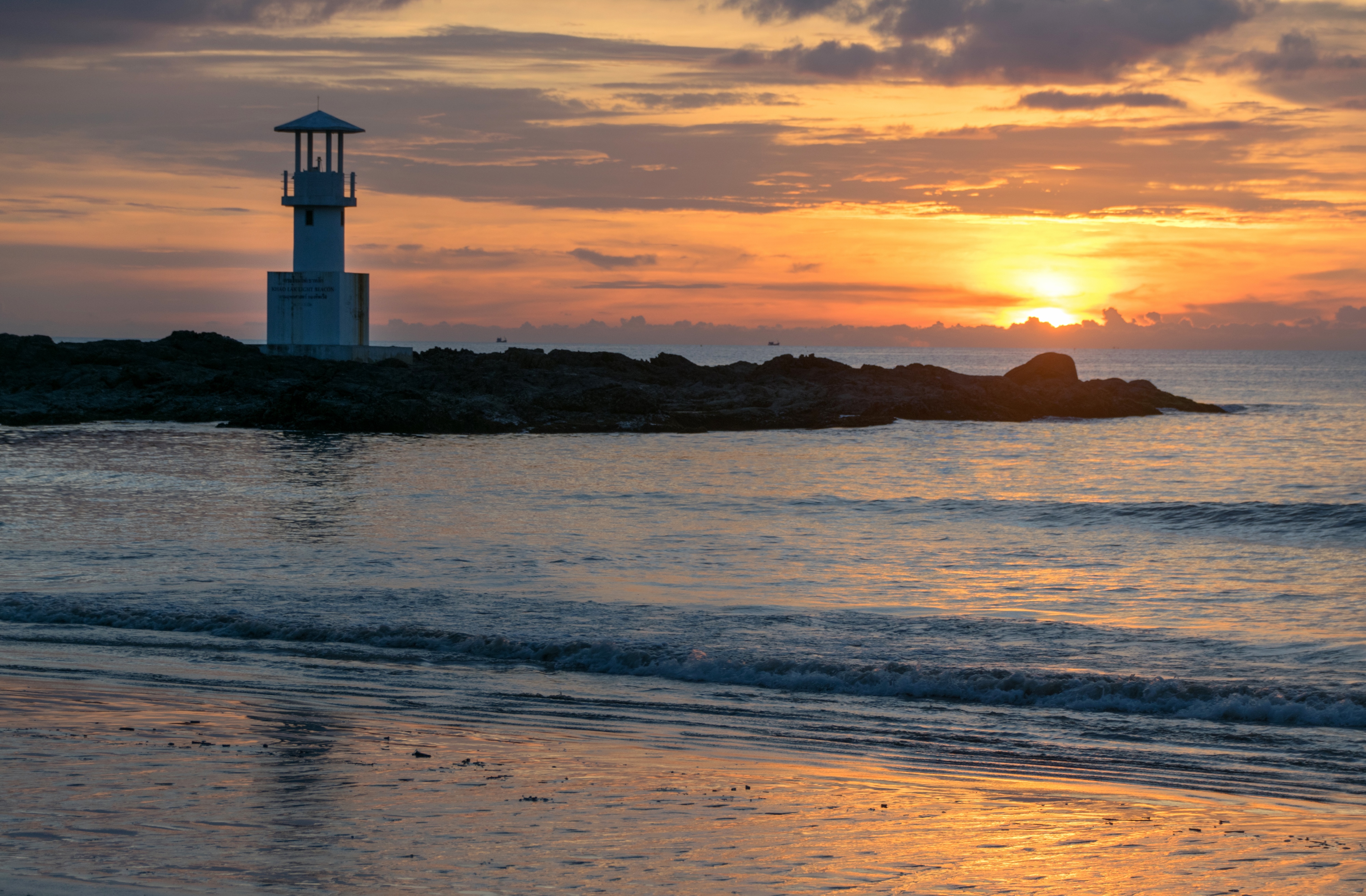 Sunset over Nang Thong Beach